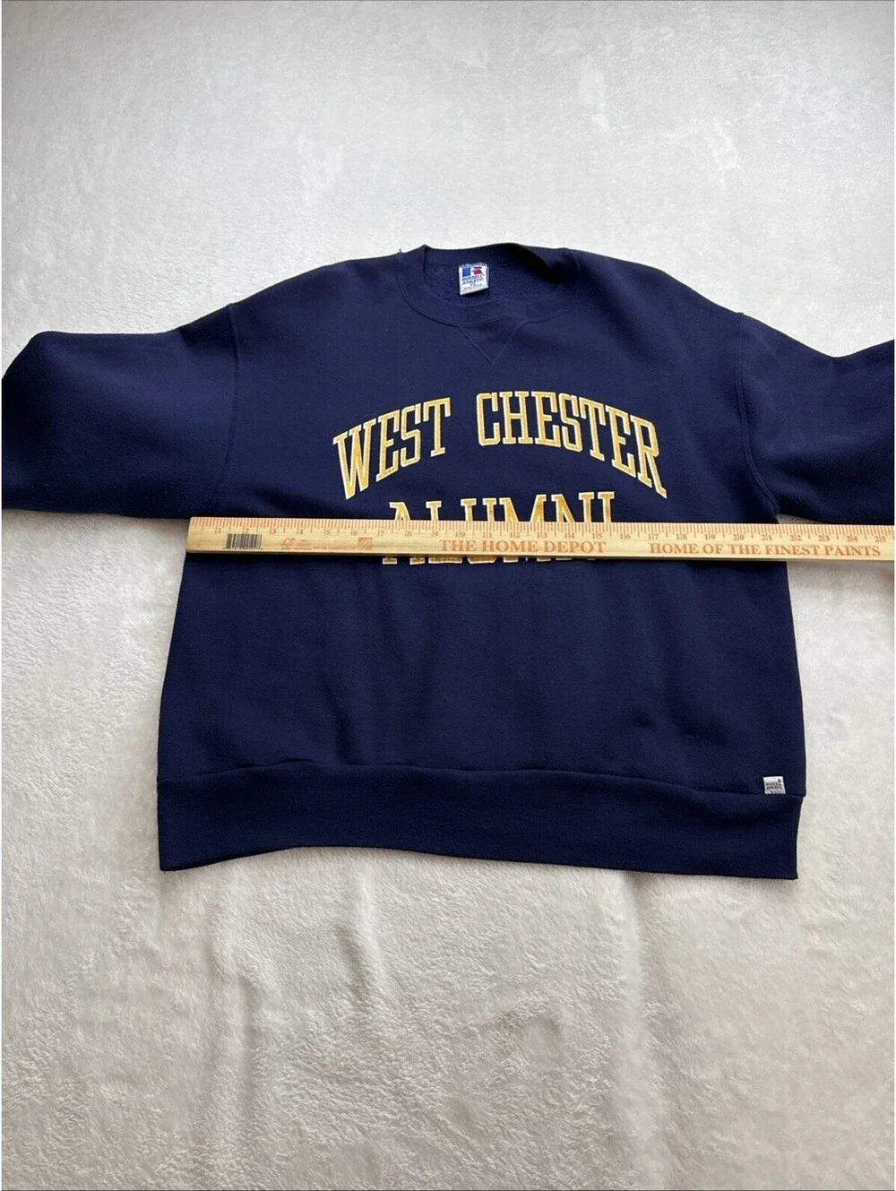 Vintage West Chester University Sweatshirt Men XL Blue Russell Crewneck 80s USA